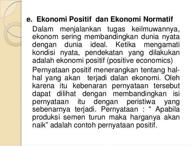 Materi kuliah pengantar ilmu ekonomi