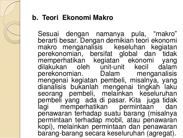 Materi kuliah pengantar ilmu ekonomi