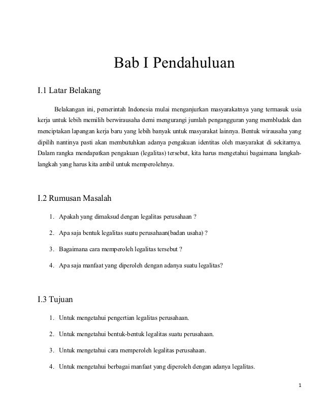 Materi legalitas perusahaan