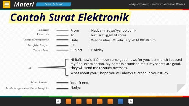 Materi Letter Email Bahasa Inggris