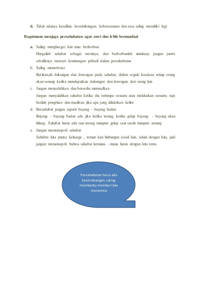 Materi Membina Persahabatan