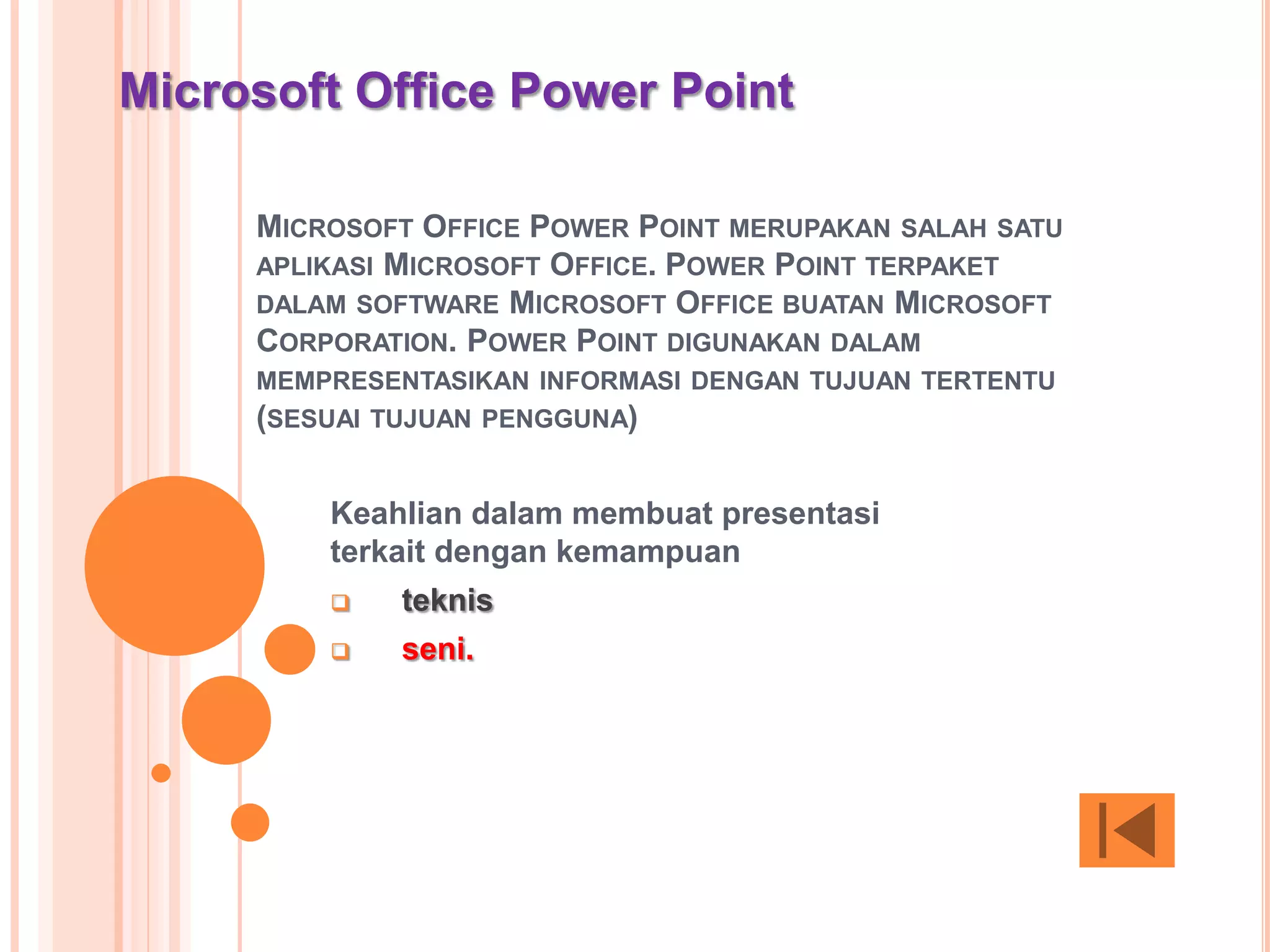 Materi Microsoft Office Power Point Ppt