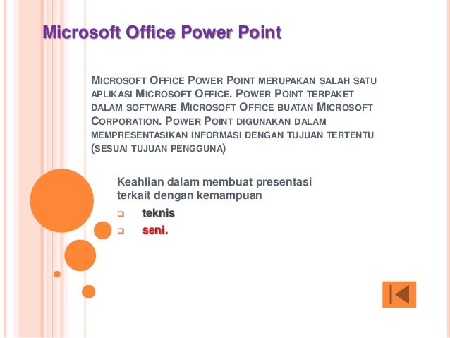 Materi microsoft office power point