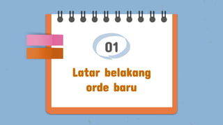 01
Latar belakang
orde baru
 