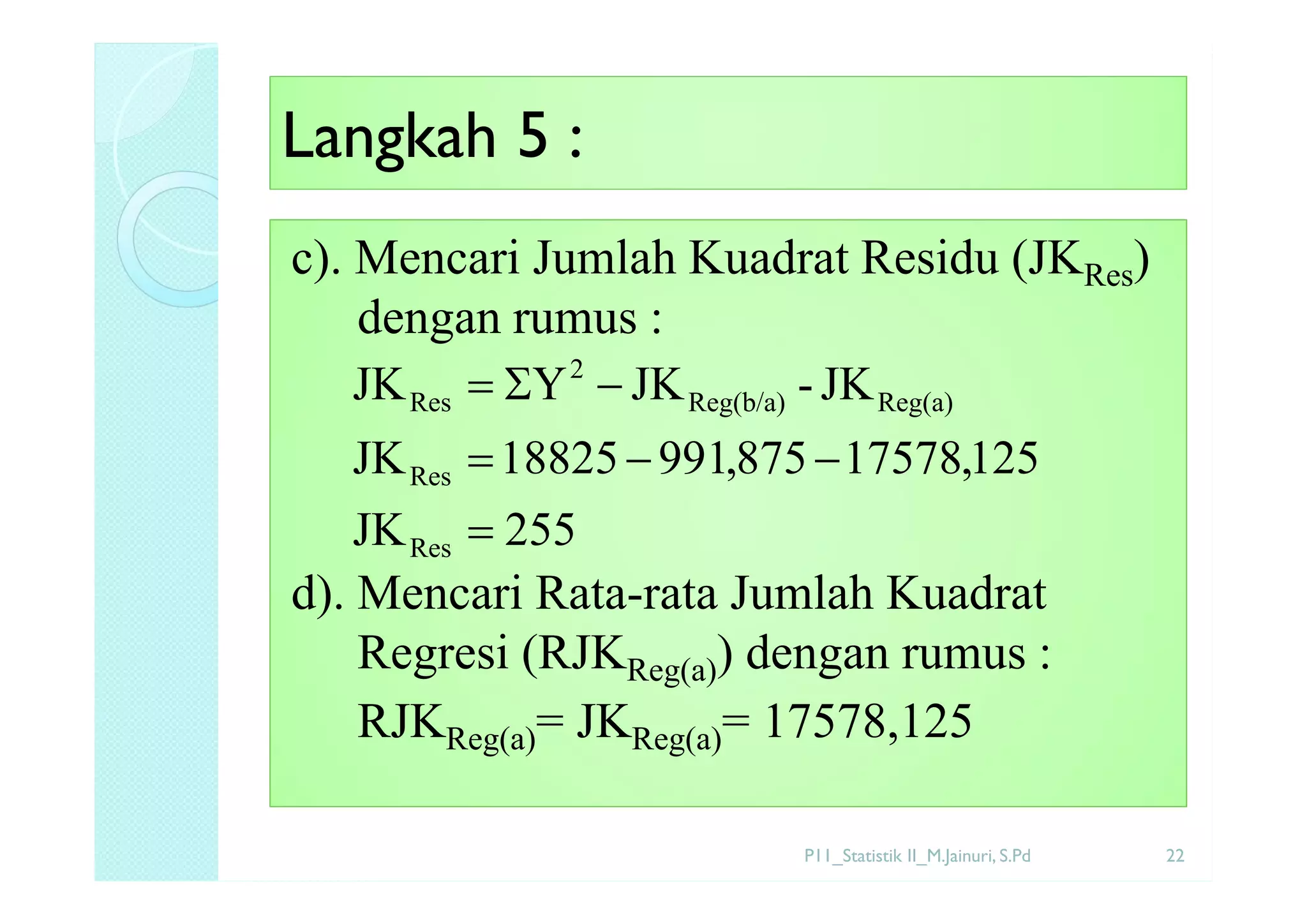 Minggu 10_Teknik Analisis Regresi | PDF