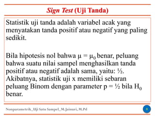 Materi p13 nonpar_satu sampel | PDF