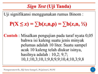 Materi p13 nonpar_satu sampel | PDF