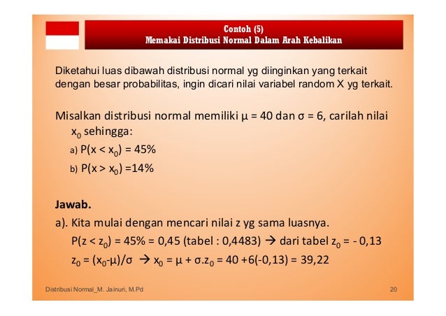 Materi P3 Distribusi Normal