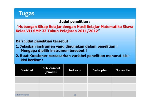 Minggu 6_Instrumen Pengumpul Data Minggu 6_Instrumen Pengumpul Data