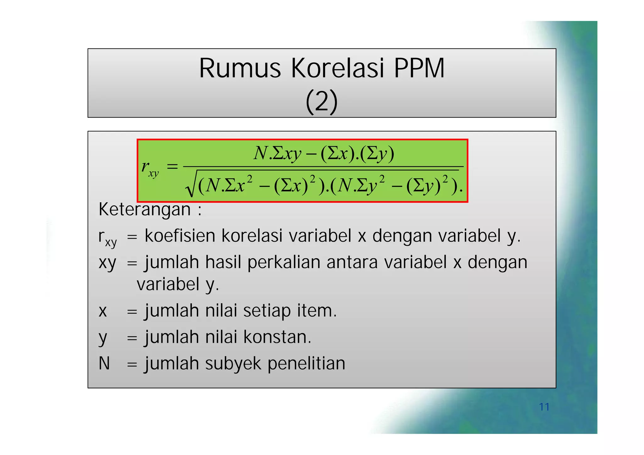 Minggu 9_Teknik Analisis Korelasi | PDF