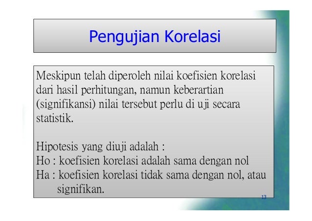 Minggu 9_Teknik Analisis Korelasi