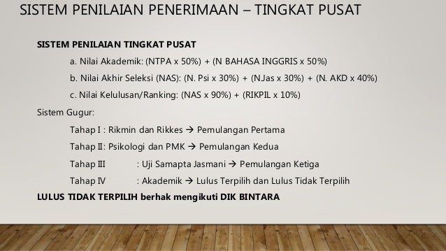 Sistem Penerimaan Calon Taruna Akpol