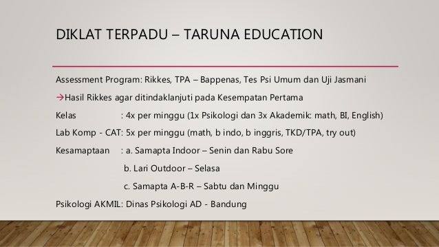 Sistem Penerimaan Calon Taruna Akpol