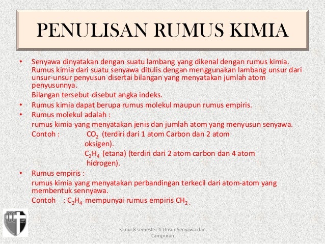 Materi pelajaran kimia kelas 8 semester 1