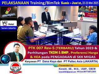 PEMAPARAN (Online, 14 Jan'26)_RENCANA + Link2 MATERI BimTek_PTK 007 ...