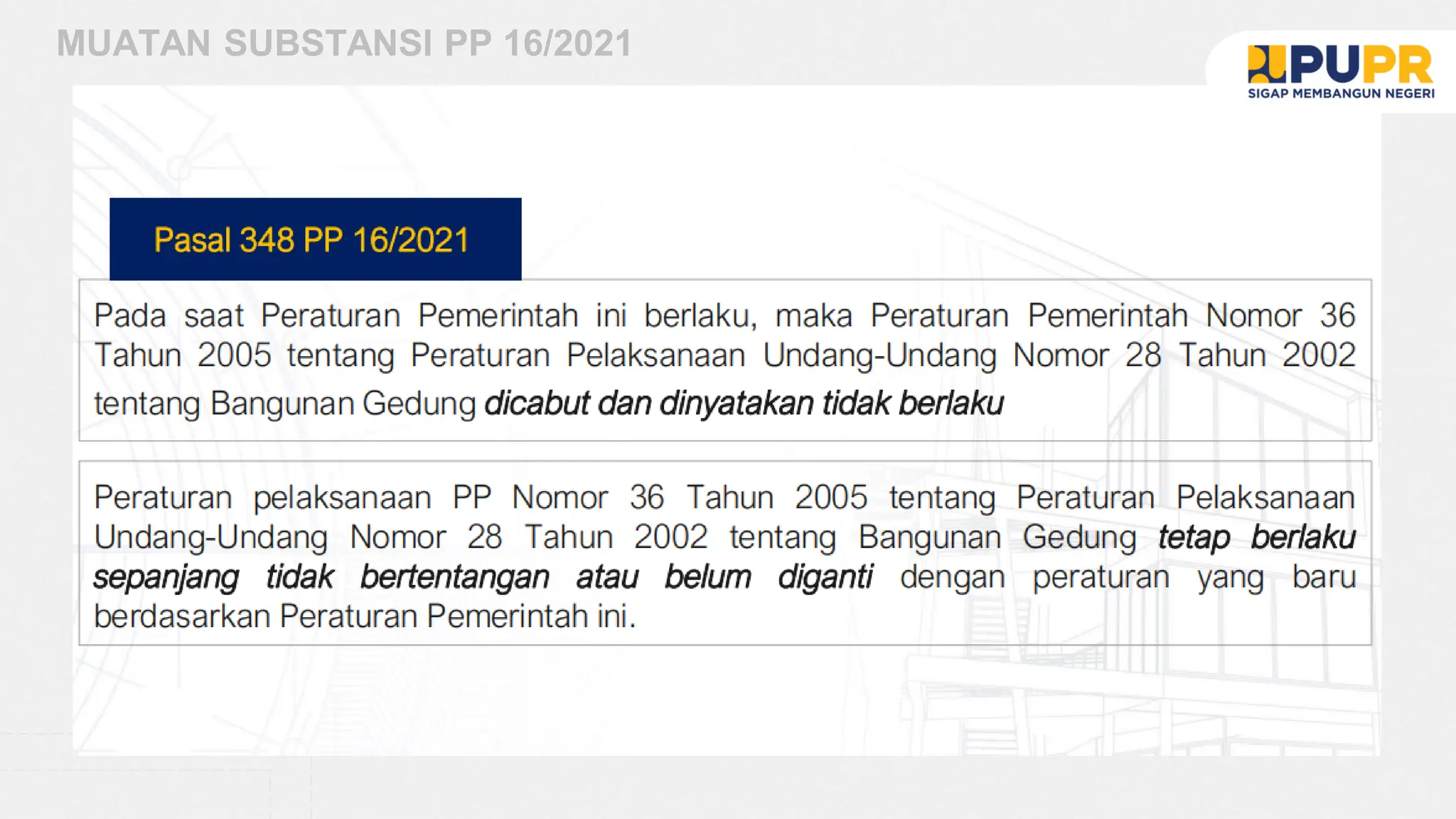 Materi Pemaparan Penyelenggaraan Bg Sesuai Pp 16 Tahun 2021 3 Juni 2024