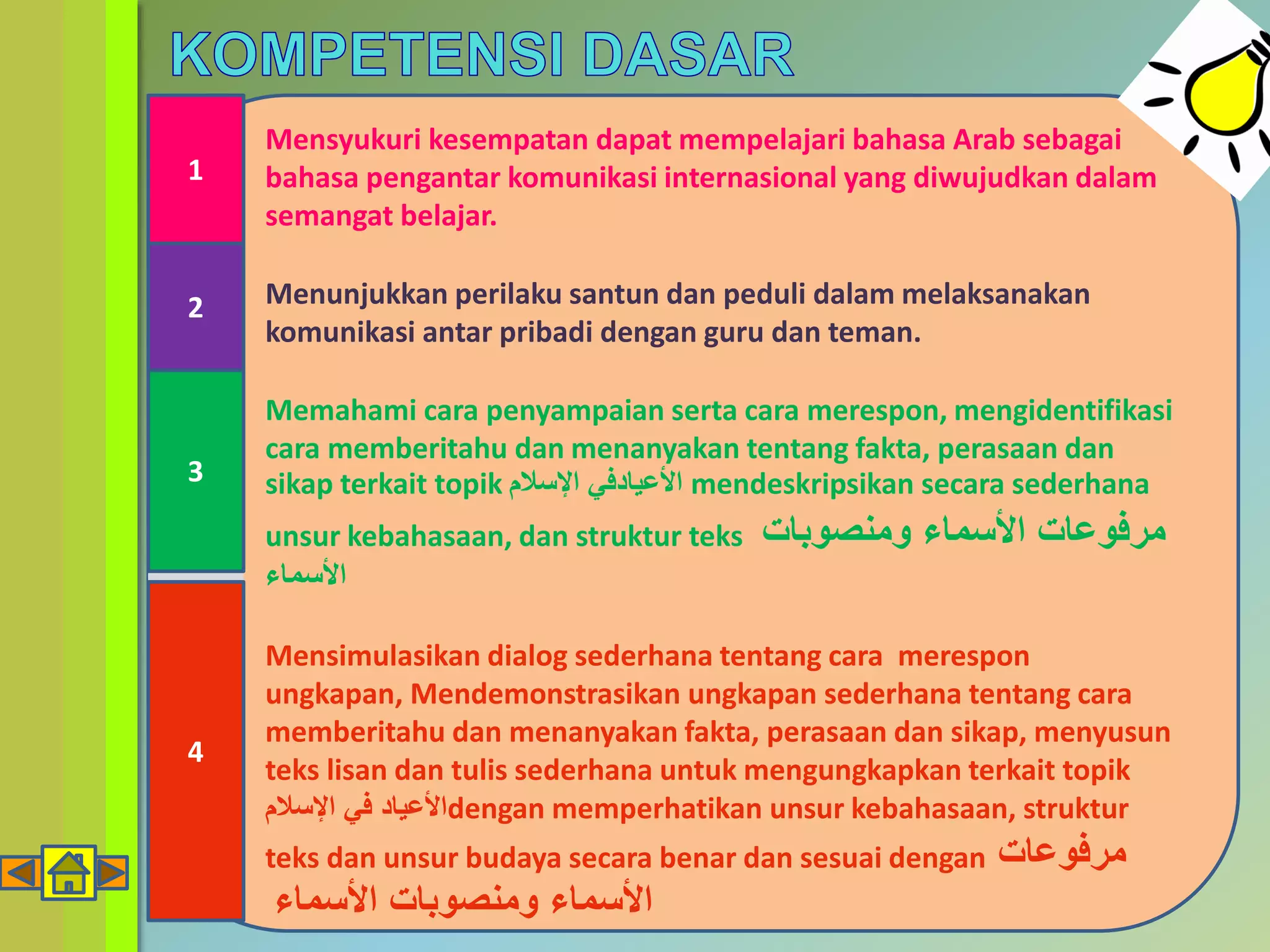 Materi Pembelajaran Bahasa Arab Kelas XII | PPTX