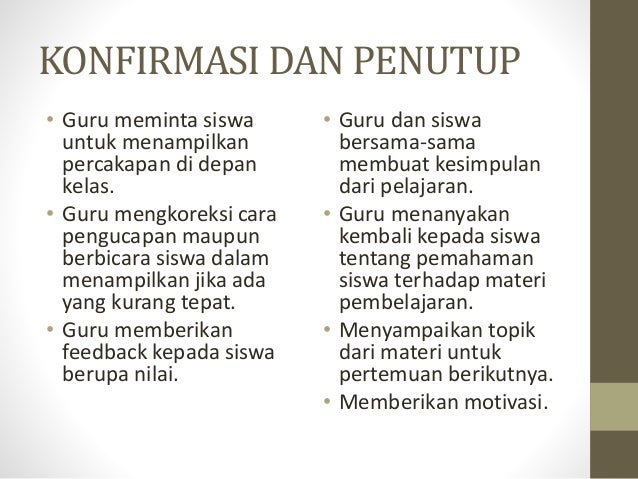 Materi pembelajaran speaking