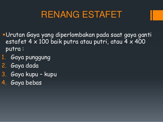 Materi pencak silat, senam, renang