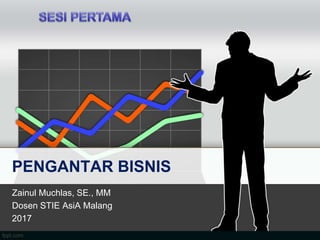 PENGANTAR BISNIS
Zainul Muchlas, SE., MM
Dosen STIE AsiA Malang
2017
 