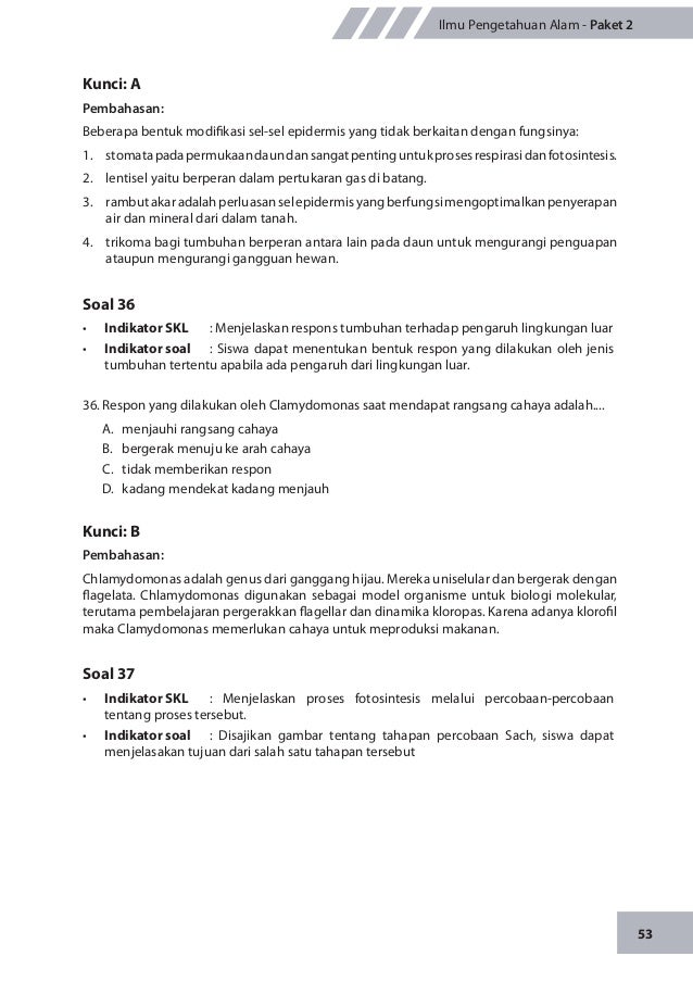 Materi pengayaan UN ilmu pengetahuan alam smp/mts 2014