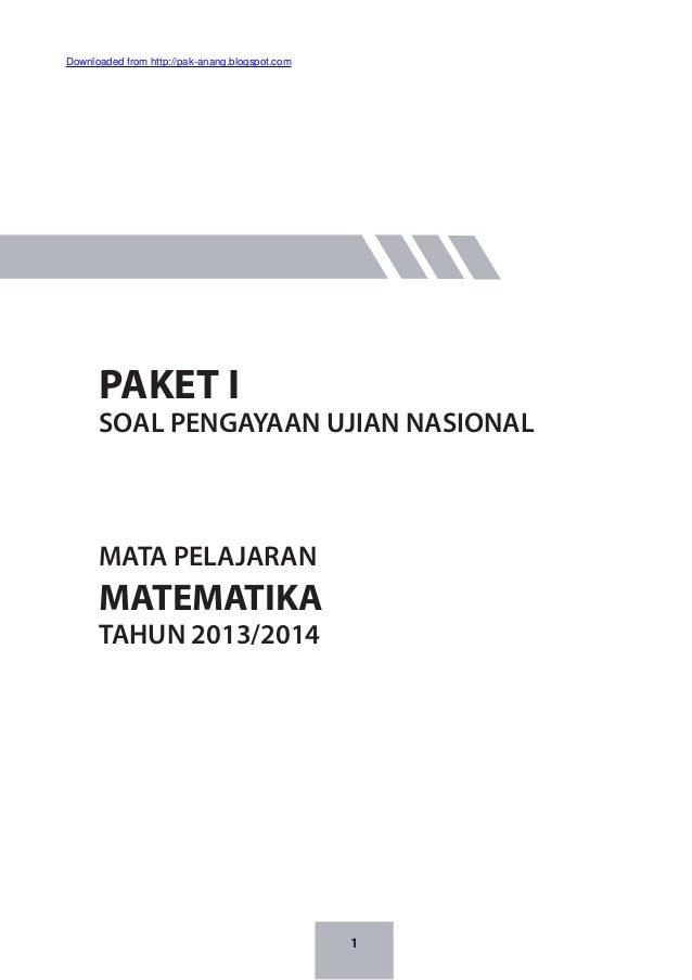 Materi pengayaan un matematika smp m ts 2014