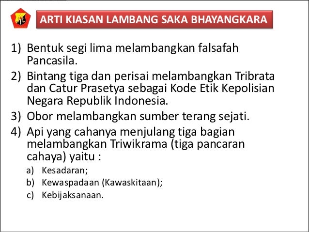 Materi pengenalan lambang Saka Bhayangkara