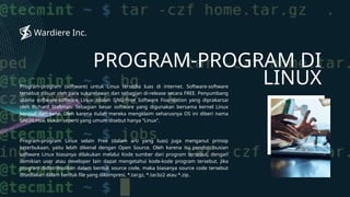 Kode Linux Mengenal Sistem Operasi Linux: Sejarah, Keunggulan, dan Distribusi | PPTX