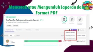 Mencetakatau MengunduhLaporandalam
Format PDF
 