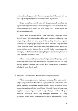 Makalah Limbah Bahan Elektronik | PDF