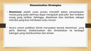 Dissemination Strategis, Midwifery Knowledge | PDF