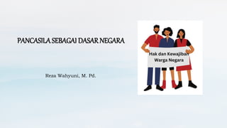 PANCASILA SEBAGAI DASAR NEGARA
Reza Wahyuni, M. Pd.
 