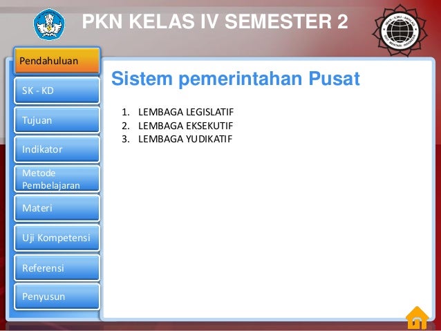 Materipknkelas4semester2sistempemerintahanpusat 151224174445