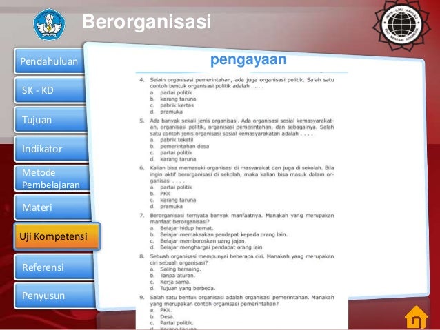 Materi pkn kelas 5 semester 2 berorganisasi