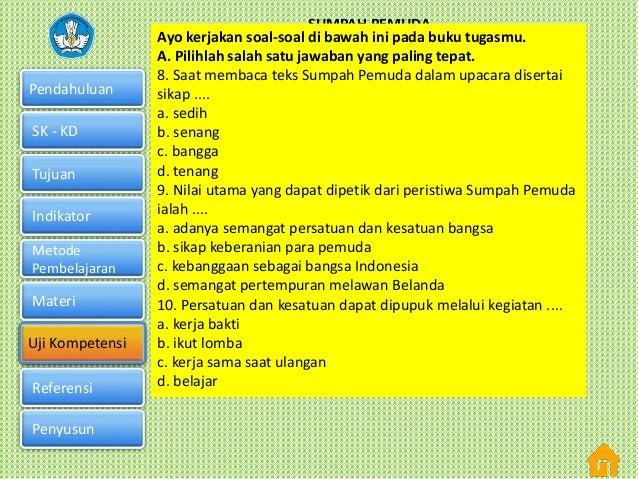 Pkn Kelas 3 Sd Semester 1 Sumpah Pemuda Sedang