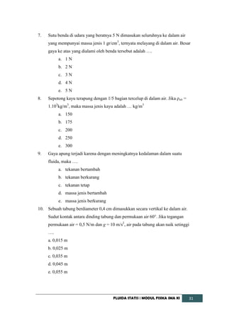MODUL FLUIDA STATIS