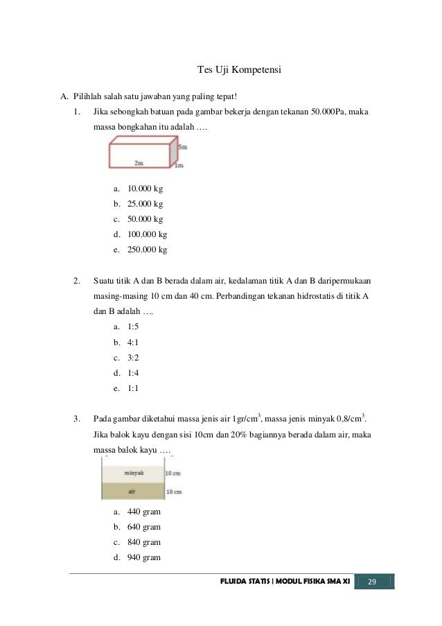 MODUL FLUIDA STATIS