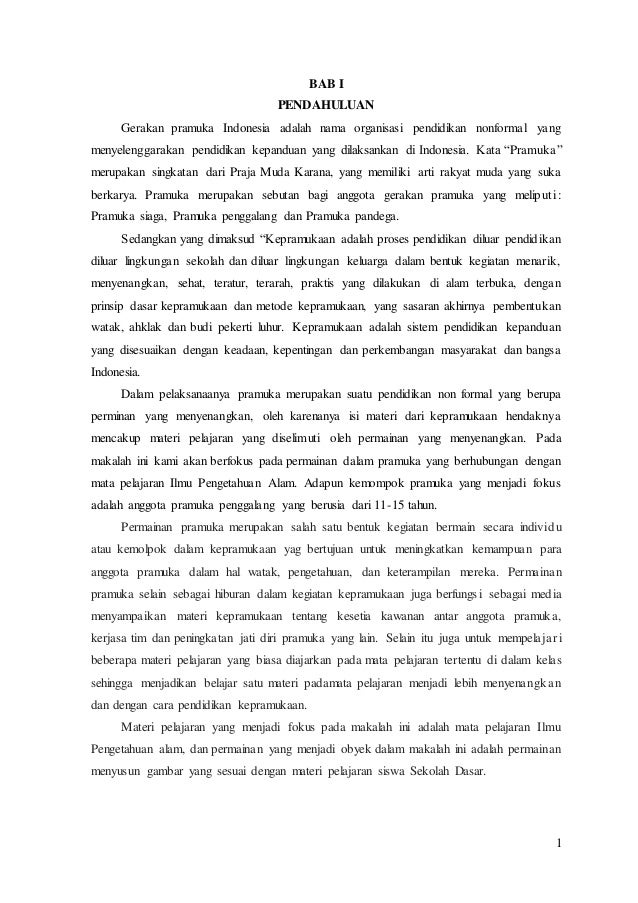 Materi Pramuka Dan Pembelajaran Ipa