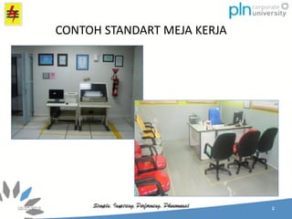 CONTOH STANDART MEJA KERJA
 