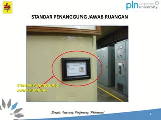 STANDAR PENANGGUNG JAWAB RUANGAN
STANDAR PENANGGUNG
JAWAB RUANGAN
 