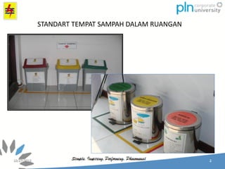 STANDART TEMPAT SAMPAH DALAM RUANGAN
 