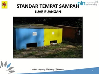 STANDAR TEMPAT SAMPAH
LUAR RUANGAN
 