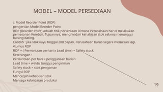 Model Un Rop Flowchart Comprehensive Inventory Management: Strategies, Models, and Functions ...
