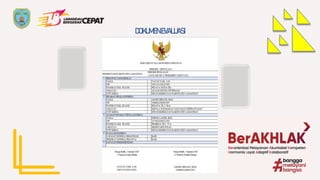 DOKUMEN EVALUASI
 