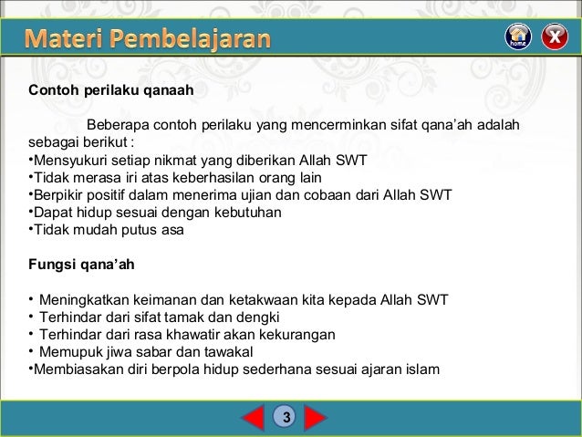 Materi qanaah dan tasamuh Materi qanaah dan tasamuh