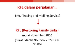 Comprehensive Overview of Restoring Family Links (RFL) by PMI Indonesia ...