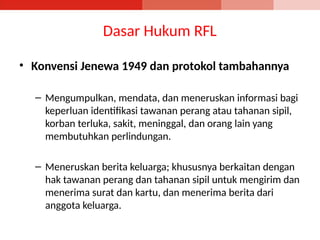 Comprehensive Overview of Restoring Family Links (RFL) by PMI Indonesia ...