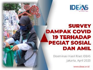 Diseminasi Hasil Riset IDEAS
Jakarta, April 2020
www.ideas.or.id
 
