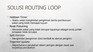 Ip Rooting Loop Comprehensive Guide to TCP/IP Routing Protocols and Algorithms | PPTX