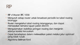 Update Periodik Rip Comprehensive Guide to TCP/IP Routing Protocols and Algorithms | PPTX